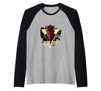 Star Wars Maul Shadow Lord Dark Side Maul Over Geometric Art Raglan Baseball Tee