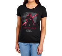 Star Wars Maul Shadow Lord Dark Side Sith Tee, Black Black