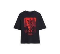 Star Wars Maul Shadow Lord Red City Poster Oversized T Shirt, Black Black