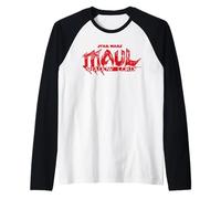 Star Wars Maul Shadow Lord Series Official Big Chest Logo Raglan Baseball Tee