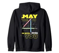 Star Wars May the 4th Be With You 2026 Lightsabers Zip Hoodie
