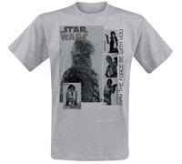 Star Wars May the Force Be With You T-shirt mottled light grey S