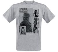 Star Wars May the Force Be With You T-Shirt mottled light grey XXL