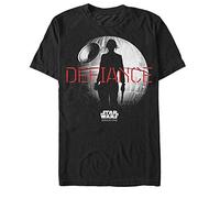 Star Wars mensSTRO0120-10001001Rogue One Jyn Death Star Defiance Graphic T-Shirt T-Shirt - Black - XXXL