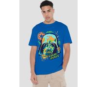 Star Wars Men's 90S Vader T-Shirt Royal | Size: Large Star Wars Royal L