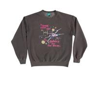 Star Wars Men's A Long Time Ago In A Galaxy Far Far Away Vintage Washed Sweatshirt in Dark Grey | Size: XL Star Wars Dark Grey XL