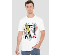 Star Wars Men's Abstract Trooper T-Shirt White | Size: Small Star Wars White S