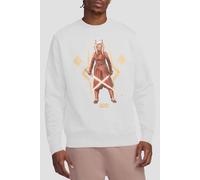 Star Wars Men's Ahsoka The Warrior Sweatshirt White | Size: Large Star Wars White L