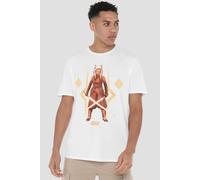 Star Wars Men's Ahsoka The Warrior T-Shirt White | Size: XL Star Wars White XL