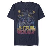 STAR WARS Men's Ancient Threat T-Shirt, Navy, S