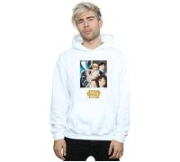 Star Wars Men's Anime Poster Hoodie in White | Size: Small Star Wars White S