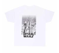 Star Wars Men's Anime T-Shirt in White | Size: Small Star Wars White S