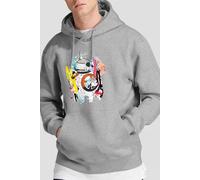Star Wars Men's BB8 Abstract Hoodie Light Grey | Size: Small Star Wars Light Grey S