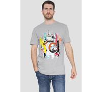 Star Wars Men's Bb8 Abstract T-Shirt Grey | Size: XL Star Wars Grey XL
