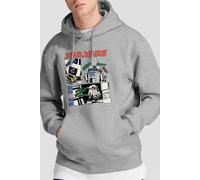 Star Wars Men's Beep Boop R2D2 Hoodie Light Grey | Size: Medium Star Wars Light Grey M