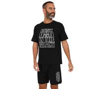 Star Wars Mens Best Dad in the Galaxy Short Pyjama Set (X-Large) Black
