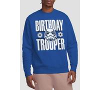 Star Wars Men's Birthday Troopers Sweatshirt Royal | Size: Small Star Wars Royal S