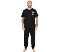 Star Wars Mens Black Grogu Short Sleeve Long Leg Pyjama Set - Small