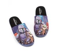 Star Wars Mens Black Mandalorian Mule Slippers - 7-8 UK