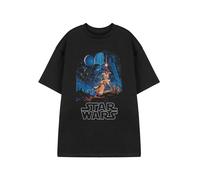 Star Wars Black Vintage Short Sleeved T-Shirt Mens
