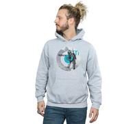 Star Wars Men's Boba Fett Bounty Hunter Circle Hoodie in Grey | Size: Medium Star Wars Grey M