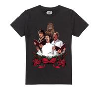 Star Wars Mens Carol Singers T-Shirt (Black) Cotton - Size 2XL