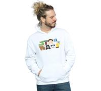 (4XL, White) Star Wars Mens Character Logo Hoodie