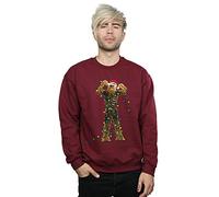 Star Wars Men's Chewbacca Christmas Lights Sweatshirt Large Burgundy