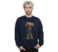 Star Wars Men's Chewbacca Christmas Lights Sweatshirt XXX-Large Navy Blue