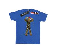 Star Wars Men's Chewbacca Christmas Lights T-Shirt Large Royal Blue
