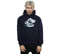 Star Wars Men's Christmas at-at Reindeer Hoodie Navy Blue XXX-Large