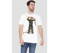 Star Wars Men's Christmas Chewbacca Tangled Lights T-Shirt White | Size: XL Star Wars White XL