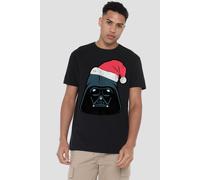 Star Wars Men's Christmas Darth Vader Santa T-Shirt Black | Size: XL Star Wars Black XL