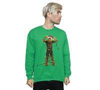 Star Wars Men's Christmas Humbug Sweatshirt X-Large Irish Green