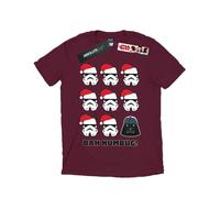(XXL, Burgundy) Star Wars Mens Christmas Humbug T-Shirt