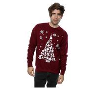 (M, Burgundy) Star Wars Mens Christmas Tree Sweatshirt