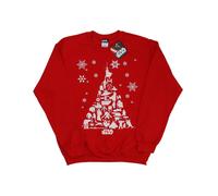 Star Wars Mens Christmas Tree Sweatshirt (Red) - Size Small