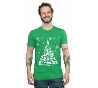 Star Wars Men's Christmas Tree T-Shirt Irish Green X-Large