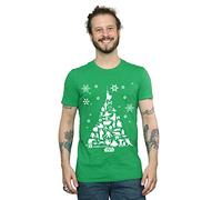 Star Wars Men's Christmas Tree T-Shirt Irish Green Small