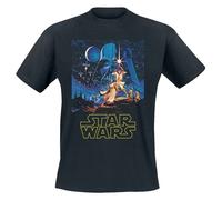 Star Wars Men's Classic Poster T-Shirt in Black | Size: Medium Star Wars Black M