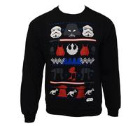 Star Wars Mens Dark Side Fair Isle Christmas Sweater NS4035