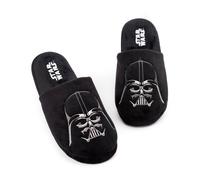 Star Wars Slippers For Men | Adults Dark Side Darth Vader House Shoes | Novelty Merchandise Gifts For Him | Memory Foam Polyester Slip On 9-10 UK
