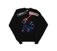 (XXL, Black) Star Wars Mens Darth Vader Christmas Candy Cane Sweatshirt