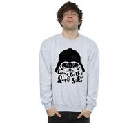 Star Wars Men's Darth Vader Come To The Dark Side Sketch Sweatshirt in Grey | Size: 2XL Star Wars Grey 2XL