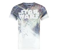 Star Wars Mens Dogfight T-Shirt / S White/Grey NS5501