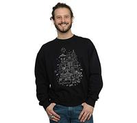 Star Wars Men's Empire Christmas Sweatshirt Black XXXX-Large
