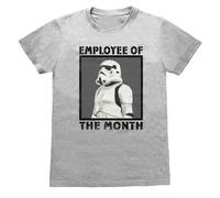 Star Wars Men's Employee Of The Month Stormtrooper T-Shirt in Grey | Size: 2XL Star Wars Grey 2XL