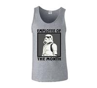 Star Wars Men's Employee Of The Month Tank Top in Grey | Size: Large Star Wars Grey L