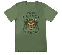 Star Wars Men's Endor Park Ranger T-Shirt in Green | Size: Medium Star Wars Green M