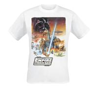 Star Wars Men's Episode 5 Poster T-Shirt in White | Size: Small Star Wars White S